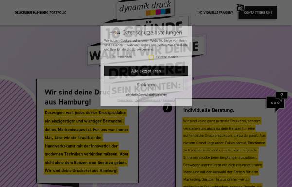 Vorschau von www.dynamik-druck.de, Dynamik Druck GmbH