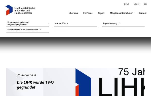 Vorschau von www.lihk.li, LIHK, Liechtensteinische Industrie- und Handelskammer