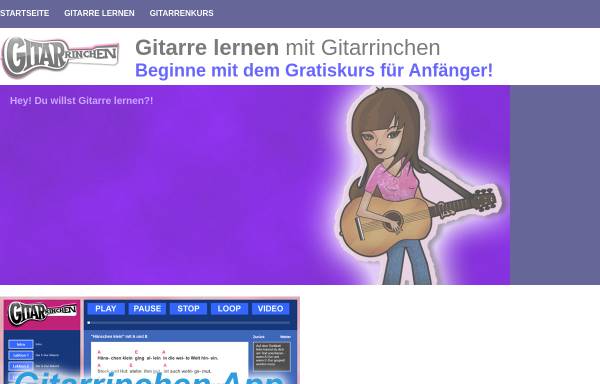 Vorschau von www.gitarrinchen.de, Gitarrinchen, Inh. Friedemann Baumgärtel
