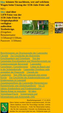 Vorschau der mobilen Webseite www.chronik.lunestedt.de, Chronik der Gemeinde Lunestedt [Lunestedt]