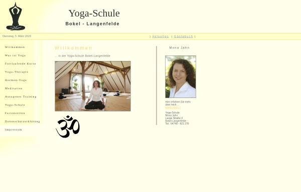 Vorschau von yoga-bokel.de, Yoga-Schule Bokel [Bokel]
