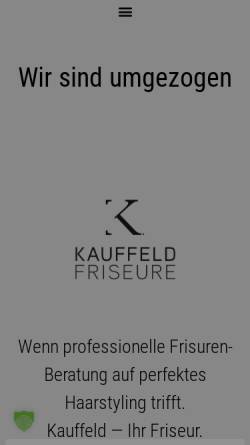 Vorschau der mobilen Webseite www.kauffeld-friseure.de, Kaiserschnitt Friseure, JaNie UG