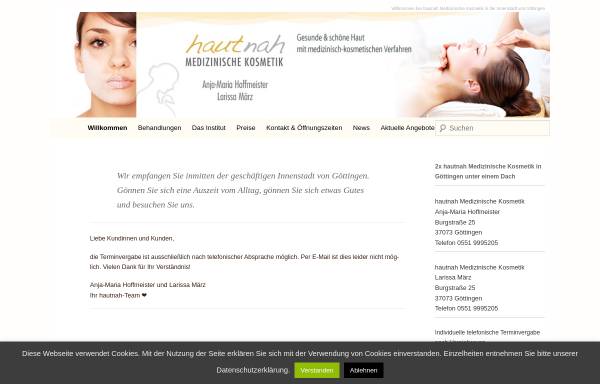 Vorschau von www.kosmetik-am-gaenseliesel.de, Kosmetik am Gänseliesel GbR