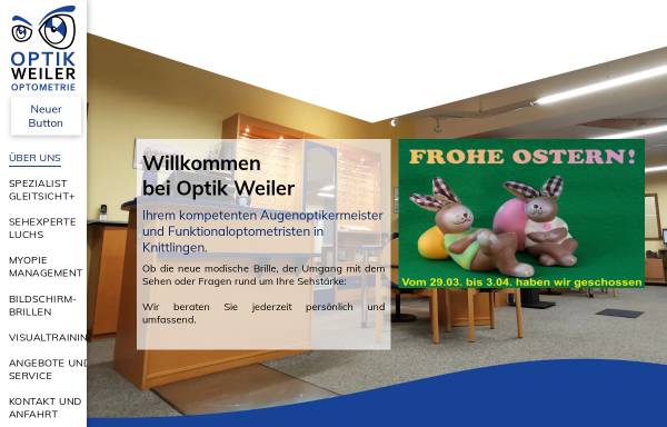 Vorschau von www.optik-weiler.de, Optik Weiler Optometrie
