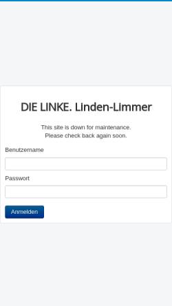 Vorschau der mobilen Webseite www.die-linke-linden.de, Die Linke BO Linden und Limmer