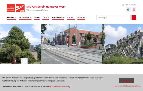 Vorschau von spd-hannover-west.de, SPD-Ortsverein Hannover - West