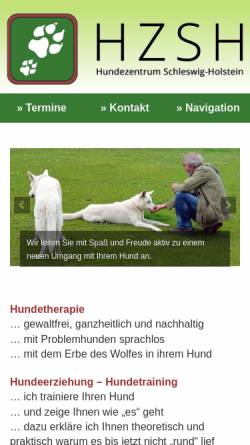 Vorschau der mobilen Webseite www.hundezentrum-schleswig-holstein.de, Hundezentrum Schleswig-Holstein, Thomas Schwerdtfeger