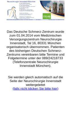 Vorschau der mobilen Webseite www.deutschesschmerzzentrum.de, DeutschesSchmerzZentrum München GmbH
