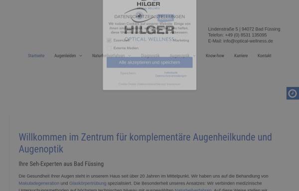 Vorschau von www.augen-hilger.de, Hilger Zentrum für alternative Augenheilkunde