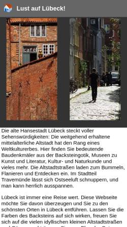 Vorschau der mobilen Webseite luebeck-info.com, Lübeck-Info.com