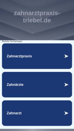 Vorschau der mobilen Webseite www.zahnpraxis-frankfurt.de, Dr. med. dent. Thomas Dobbertin