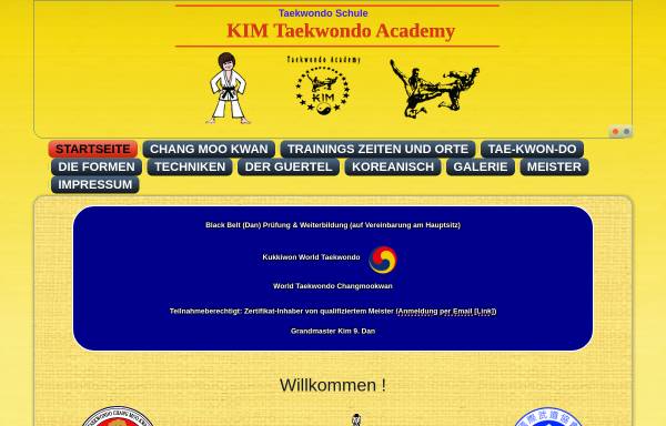 Vorschau von www.kimtkd.de, Kampf-Sportschule KIM
