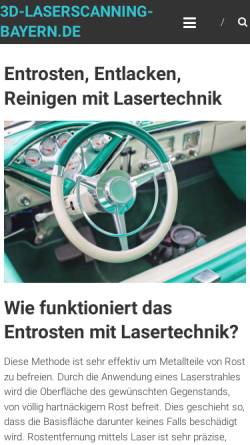 Vorschau der mobilen Webseite 3d-laserscanning-bayern.de, Laser-Unfallstellenvermessung