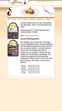 Vorschau der mobilen Webseite www.metzgerei-effert.de, Feinkost Metzgerei Effert