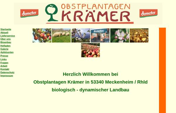Vorschau von www.biokraemer.de, Obstplantagen Krämer