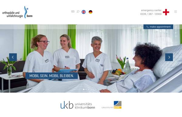 Klinik für Orthopädie und Unfallchirurgie der Uniklinik Bonn