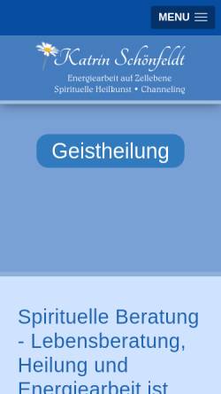Vorschau der mobilen Webseite spirituelle-beratung-heilung.de, Katrin Schönfeldt