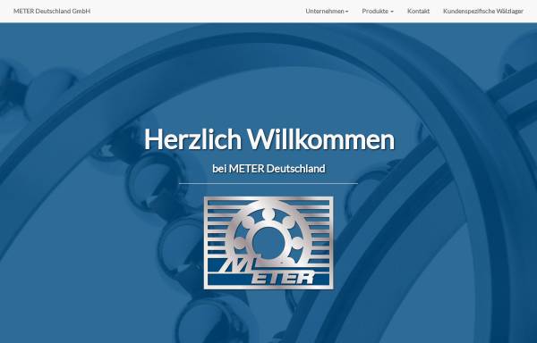 Vorschau von www.meterbearings.de, Meter Deutschland GmbH & Co. KG