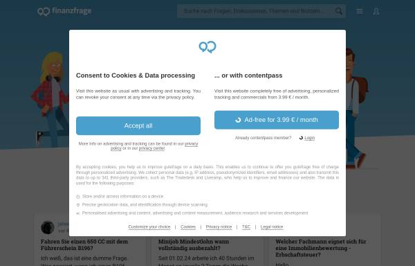 Vorschau von www.finanzfrage.net, finanzfrage.net - die Finanzratgeber-Community