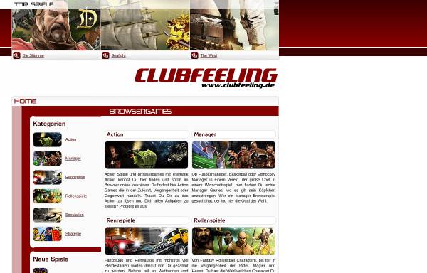 Vorschau von www.clubfeeling.de, Clubfeeling Media