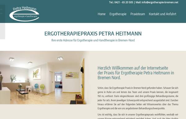 Vorschau von ergotherapie-heitmann.de, Ergotherapeutische Praxis Petra Heitmann
