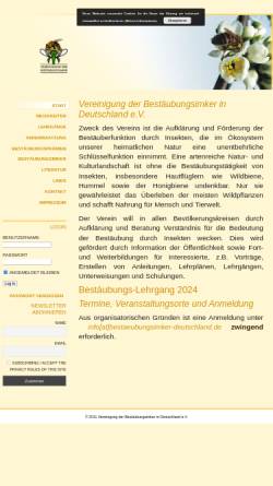Vorschau der mobilen Webseite www.bestaeubungsimker-deutschland.de, Vereinigung der Bestäubungsimker in Deutschland e.V.