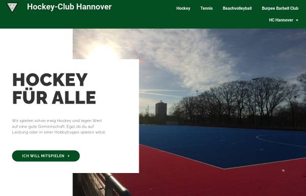 Vorschau von www.hchannover.de, Hockey Club Hannover e.V.