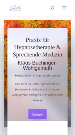 Vorschau der mobilen Webseite www.buchinger-wohlgemuth.de, Heilpraxis Buchinger-Wohlgemuth