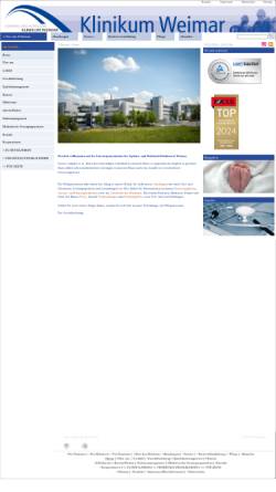 Vorschau der mobilen Webseite www.klinikum-weimar.de, Sophien- und Hufelandklinikum Weimar