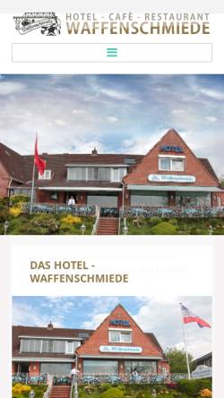 Vorschau der mobilen Webseite www.hotel-waffenschmiede.de, Hotel Waffenschmiede