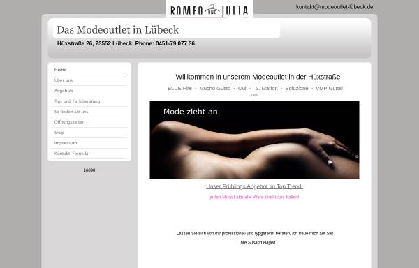 Vorschau von www.xn--modeoutlet-lbeck-uzb.de, Romeo und Julia