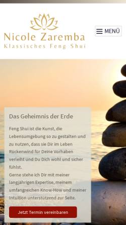 Vorschau der mobilen Webseite www.klassisches-feng-shui.de, Nicole Zehnder