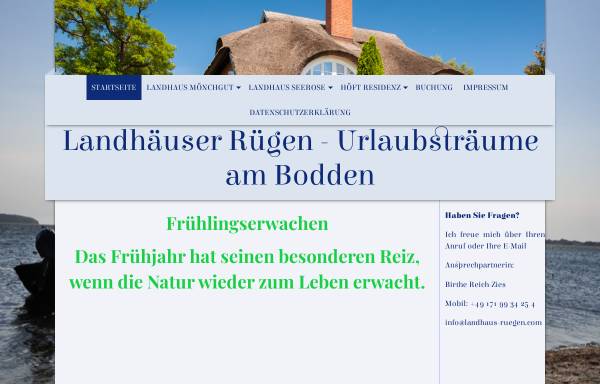 Vorschau von www.ruegenfewo.de, Ferienunterkünfte Dohrmann