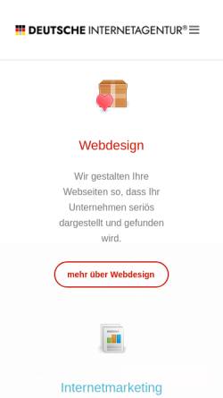 Vorschau der mobilen Webseite www.deutsche-internetagentur.de, Deutsche Internetagentur, Inhaber: Jan Payman Ameli