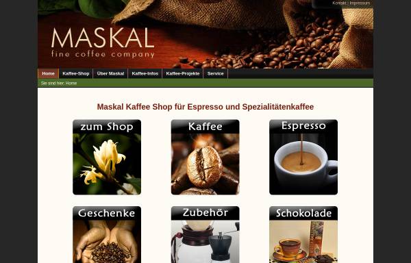 Vorschau von kaffee-blog.maskal.de, Maskal Kaffee-Blog
