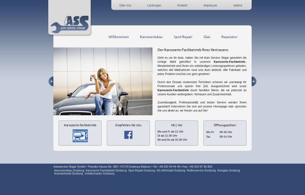 Vorschau von www.auto-service-strgar.de, Karosserie-Fachbetrieb Auto Service Strgar