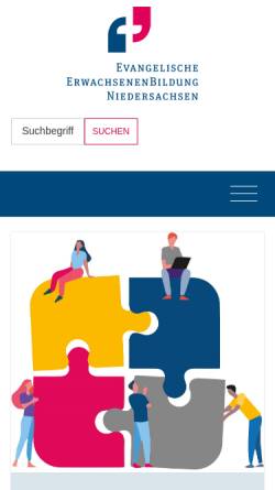 Vorschau der mobilen Webseite www.eeb-niedersachsen.de, EEB Niedersachsen - Evangelische Erwachsenenbildung