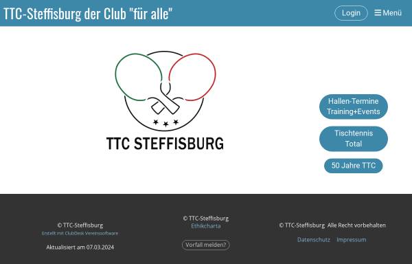Vorschau von www.ttc-steffisburg.ch, Tischtennisclub Steffisburg