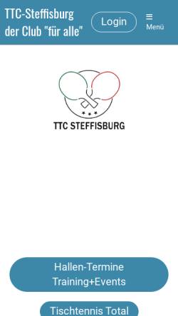 Vorschau der mobilen Webseite www.ttc-steffisburg.ch, Tischtennisclub Steffisburg