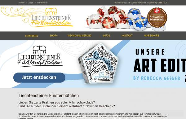 Vorschau von fuerstenhuetchen.com, Hedaco International Ltd.