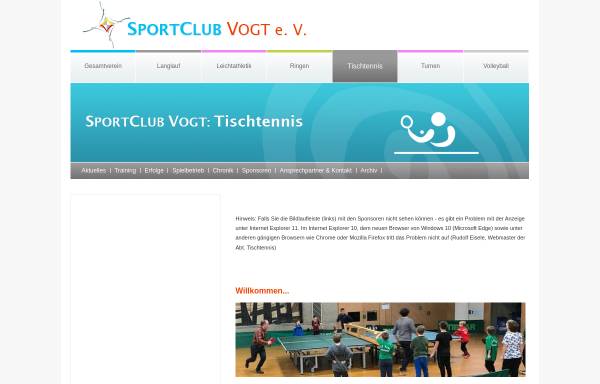 Vorschau von www.sc-vogt.de, SportClub Vogt e. V.