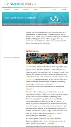 Vorschau der mobilen Webseite www.sc-vogt.de, SportClub Vogt e. V.