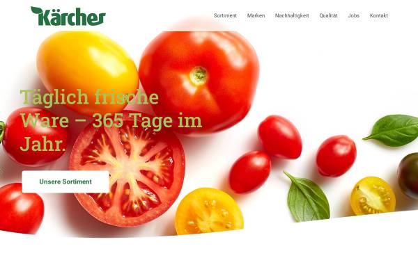 Vorschau von www.kaercher-fruchtimport.de, Kärcher Gemüse und Obst - Kärcher GmbH & Co KG