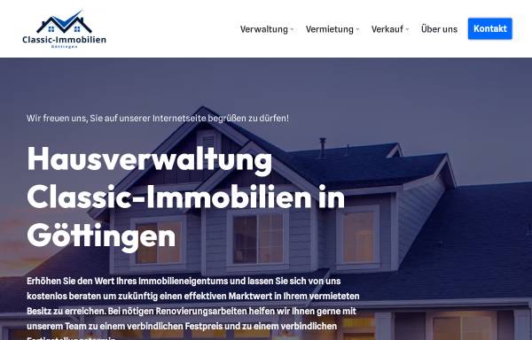 Vorschau von www.classic-immobilien-goettingen.de, Immobilienmakler Frau D. Juch