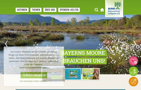 Vorschau von www.bund-naturschutz.de, Bund Naturschutz Kreisgruppe Ansbach