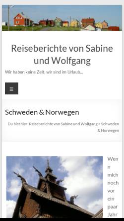 Vorschau der mobilen Webseite www.bauer-seyr.at, Urlaub in Schweden und Norwegen [Wolfgang und Sabine Bauer]