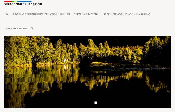 Vorschau von www.wunderbares-lappland.de, Wunderbares Lappland [Steffi Wunderlich und K. Heinz Gross]