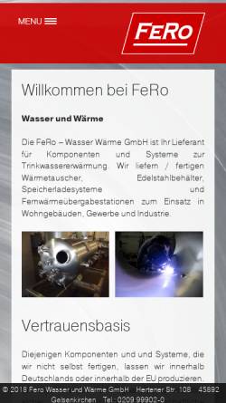 Vorschau der mobilen Webseite wasserundwaerme.de, Wasserundwaerme.de - Tim-Arne Schnau e.K.