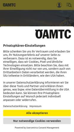 Vorschau der mobilen Webseite www.oeamtc.at, ÖAMTC Flugrettung
