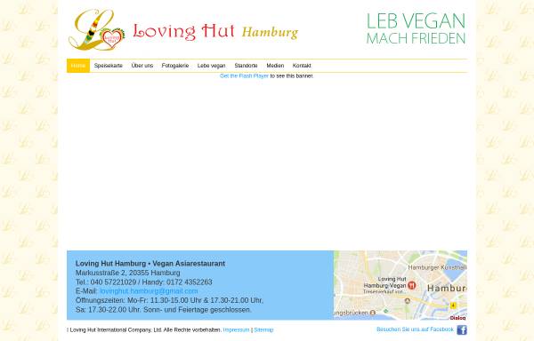 Vorschau von www.lovinghut.de, Loving Hut Hamburg